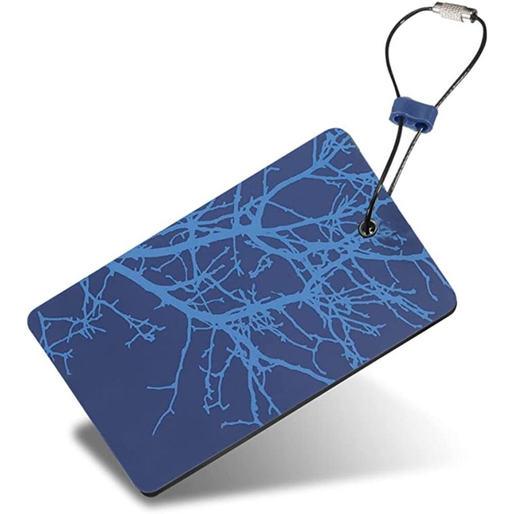 Lewis N Clark Travel Cruise Luggage Tag Blue Tree Waterproof High Visibility NWT